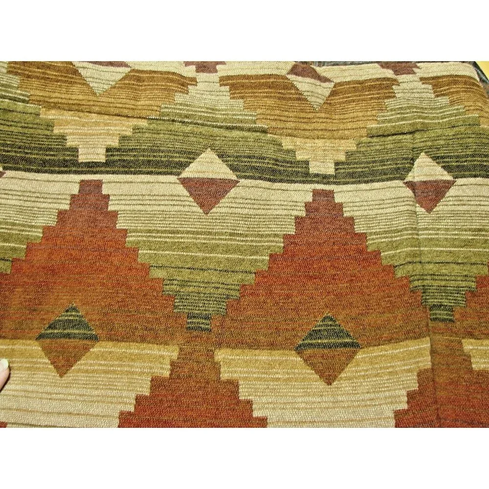 Pair Croscill Pillow Cover Cases Shams Chenille Standard 27X21